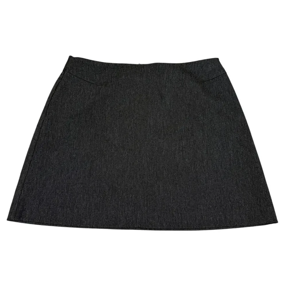 Express Womens Size 1/2 Gray Mini Skirt Y2k